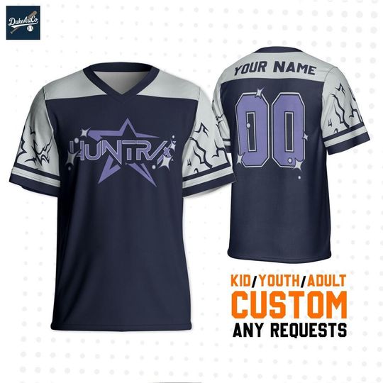 Discover Personalize KDM Huntr/x Awesome Football Jersey, Custom Kpop idol Football, Gift For Kpop Fan, Kpop Movie