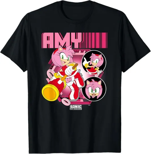 Discover Sonic The Hedgehog Amy Rose Multi Pose Poster T-Shirt