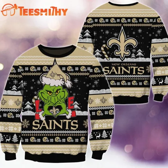 New Orleans Saint football funny character Football Limited Ugly Christmas Sweater
