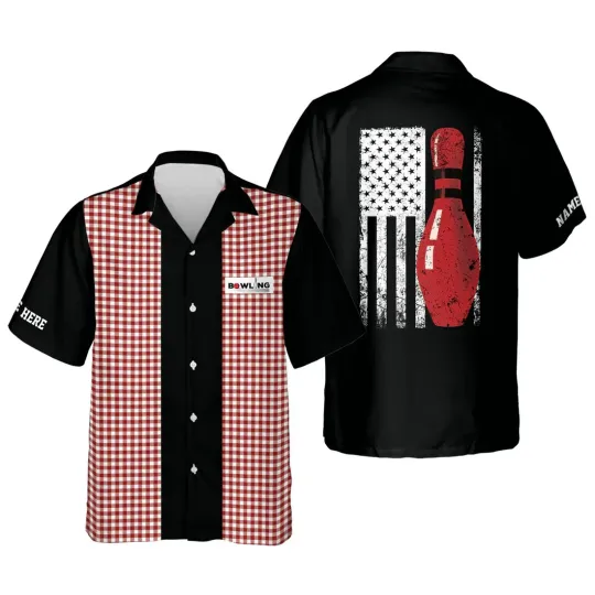Discover Retro Vintage Hawaiian Bowling Shirt