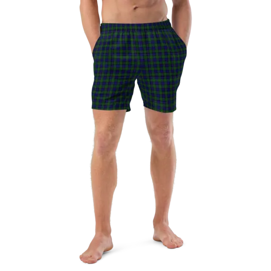 Plaid Tartan Men's Swim Trunks