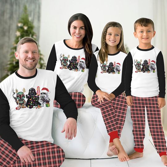 Discover Star Wars Family Pajamas Set, Darth Vader Stormtrooper Boba Fett Matching Pajamas, Disney Family Trip, Holiday Pajamas, Pj Set Pants