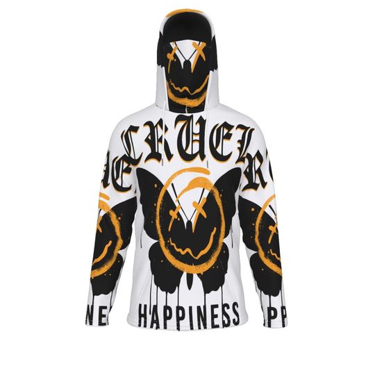 Cruel Happiness Pullover Hoodie With Mask
