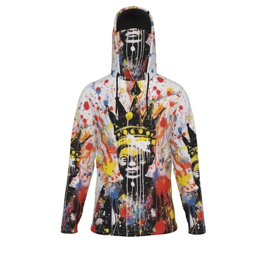 Hip-Hop King Pullover Hoodie With Mask