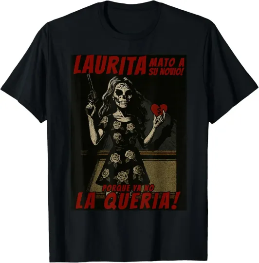 Discover Laurita Funny Mexican Halloween T-Shirt for Women