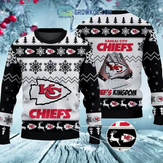 Discover Kansas City Chief Chiefs Kingdom Christmas Ugly Sweater