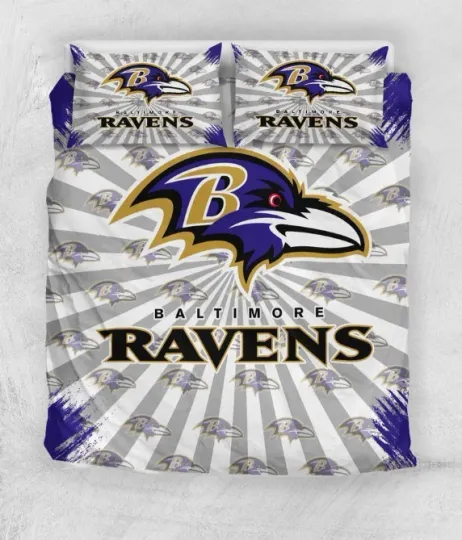 Discover Baltimore Raven Football Bedding Set, Gift For Football Lover