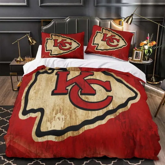 Discover Kansas City Chief Football Bedding Set, Gift For Football Lover