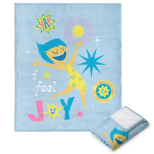 Discover Disney Inside Out 2 I Feel Joy Cozy Fleece Blanket