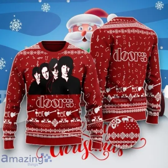 The Doors Rock Band Ugly Christmas Sweater for Fans
