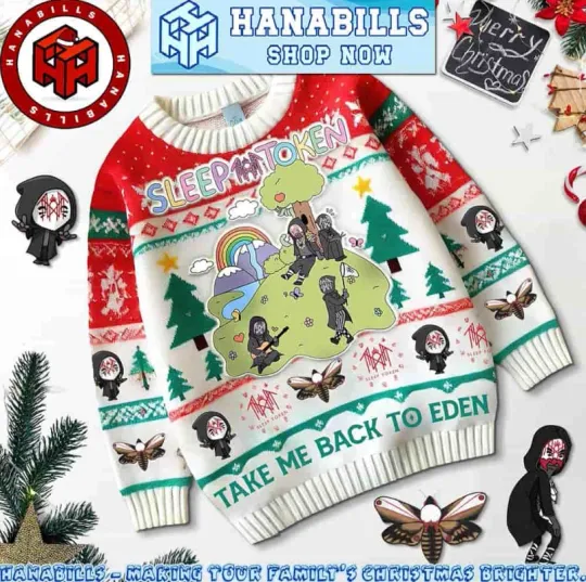 Discover Sle*ep Took*en All I Want For Christmas Taking Me Back To Eden Ugly Sweater