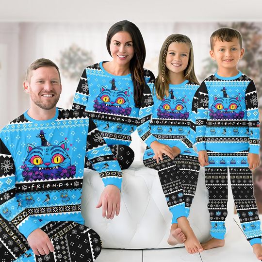 Discover Kpop Tiger Pajamas Set, Blue Tiger Pajamas Set, Tiger Costume Ugly Knit Pajamas Set, Derpy Hunter Xmas Cosplay Outfits, Christm