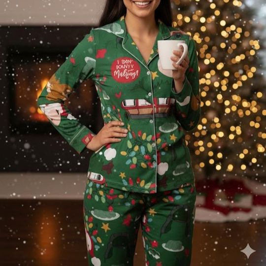 Christmas vaction Pajamas for Women, Custom Xmas Vacation PJs, Holiday Matching Sleepwear Set, Movie Theme Family Gifts, WinterWear PSJ723