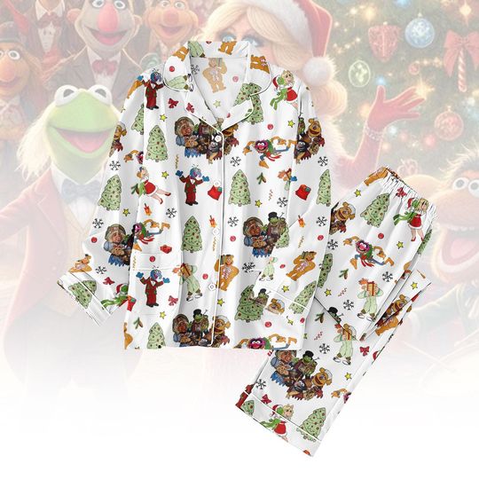 Discover The Muppet Christmas Carol Pajamas Set, Disney Muppet Xmas Holiday Pajama, Cartoon Women Pajamas, The Muppet Shirt, Magic Kingdom Shirt