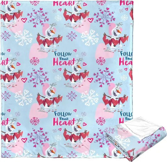 Discover Disney Frozen Follow Your Heart Cozy Fleece Blanket