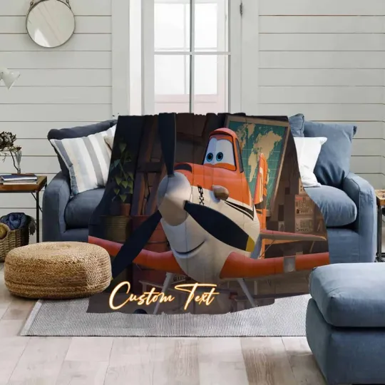 Discover Personalized Disney Planes Blanket, Custom Name Disney Toy Story Fleece Blanket