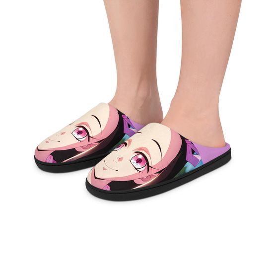 Discover Anime Character Slippers: Cozy Flannel Fleece Indoor Footwear
