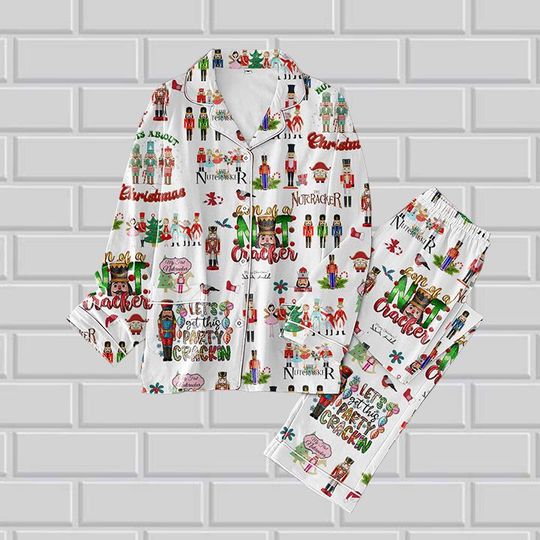 Nutcracker Ballet Women Pajamas, Nutcracker Movie Pajamas Set, Christmas Cozy Season Holiday Pajamas, Nutcracker Ballet Dancer Pajamas