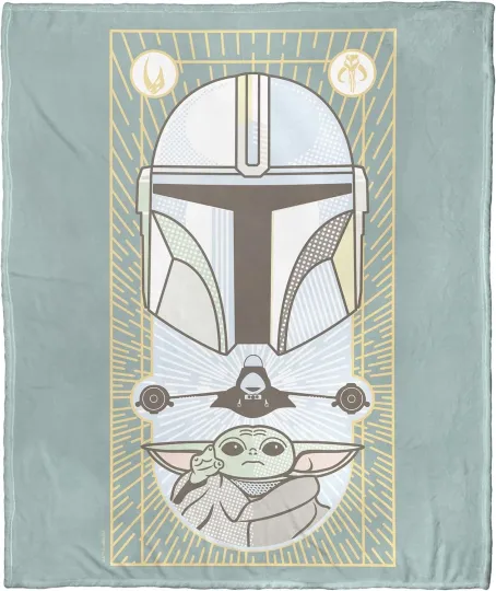 Discover The Mandaloria Star Wars Disney SuperHero Holiday Christmas Xmas Fleece Blanket