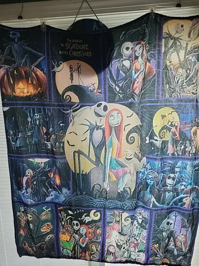Nightmare Before Christmas Small Blanket New