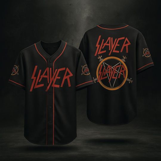 Discover S.layer 3D Baseball Jersey - Heavy Metal Band Vintage Concert Style for Rock Fans