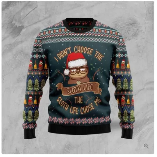 Sloth Life Ugly Christmas Sweater