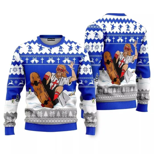 Christian Skateboarding Ugly Christmas Sweater