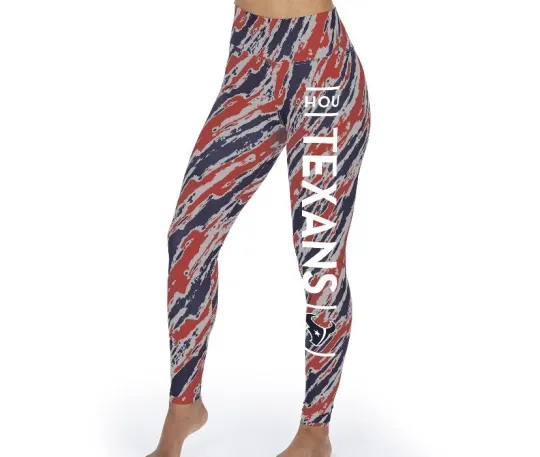 Discover Houston Texans Women's Diagonal Streak Leggings Small