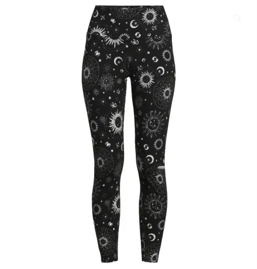 No Boundaries High Rise Ankle Leggings  Celestial Black