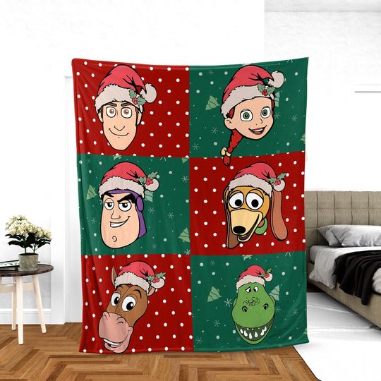 Discover Toy Story Christmas 2025 Blanket, Custom Disneyland Christmas Cozy Blanket, Toy Story Blanket Gift