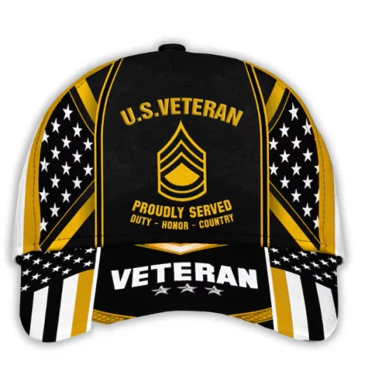 Discover Proudly Served Veteran Baseball Cap
