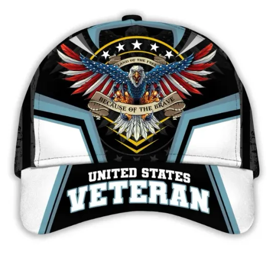 Discover Home Of The Free Veteran Baseball Cap