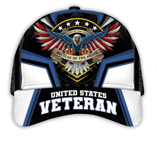 Discover Home Of The Free Veteran Baseball Cap