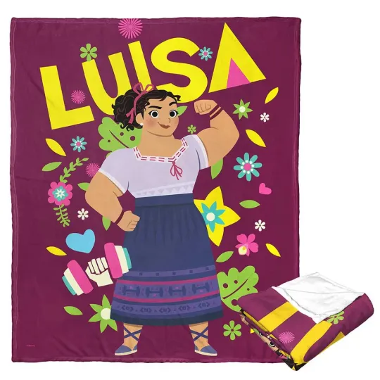 Discover Disney Encanto Luisa Strong Muscle Fleece Blanket