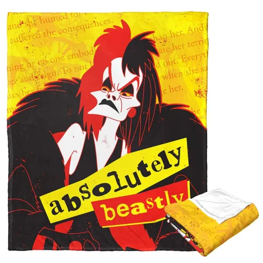 Discover Disney Villains Absolutely Beastly Cozy Fleece Blanket