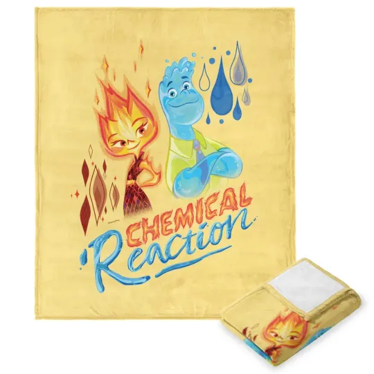Discover Disney Pixar Elemental Chemical Reaction Fleece Blanket, Disney Fleece Blanket