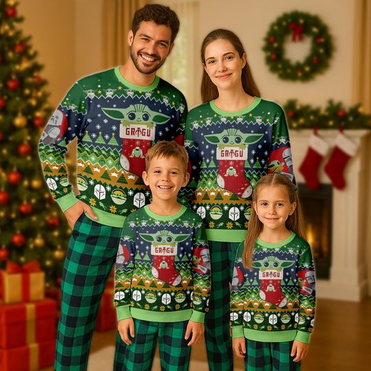 Discover Baby Yoda Ugly Christmas Sweatshirt, Baby Yoda Grogu Christmas Sweater, Star Wars Christmas Shirt, Yoda Xmas Holiday Family Gift