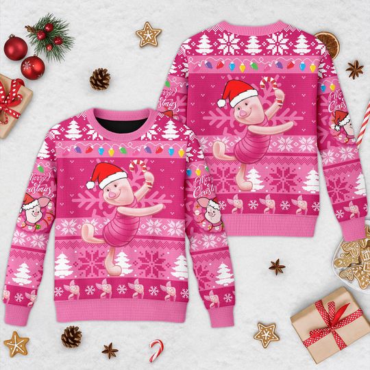 Discover Disney Piglet Ugly Christmas Sweater, Winnie The Pooh Xmas Sweatshirt, Piglet Character Winnie The Pooh Christmas Gift For Men Women Kid