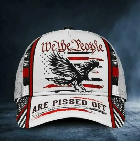 Discover Eagle Veteran We The People Are Pissed Off Classic Baseball Cap