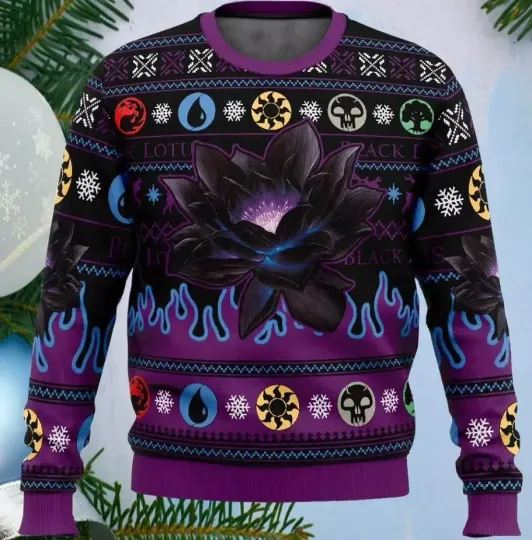 Discover Black Lotus Magic Ugly Christmas Sweater