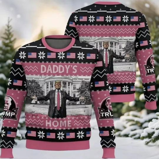 Discover Bg Daddys Home Trump Ugly Christmas  Sweater