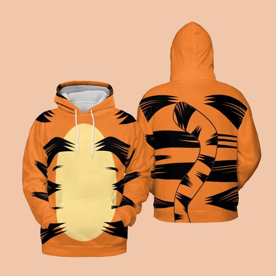 Discover Tigger 3D Hoodie: Winnie The Pooh Cosplay Outfit