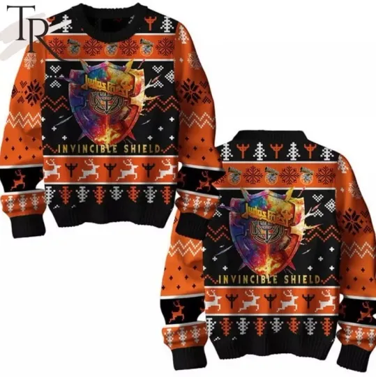 Judas Priest Invincible Shield Ugly Sweater