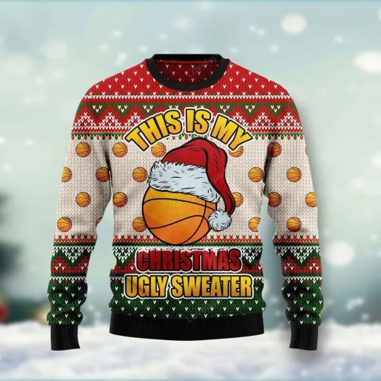 Discover Basketball Ugly Christmas Sweater For Men Women Adult