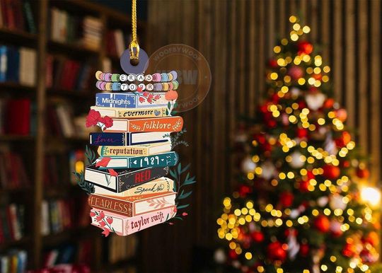 Discover Eras Tour Book Ornament: Taylorrrr's Version Acrylic Christmas Tree Decor