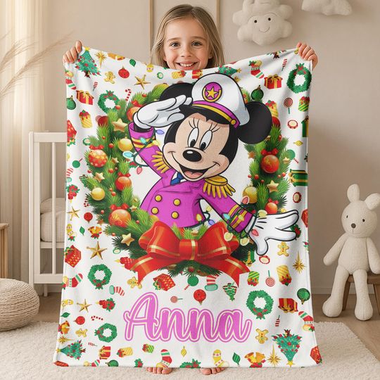 Discover Personalized All Characters Very Merrytime Cruises Disney Christmas Cruise Blanket, Mickey & Friends Xmas Trip, Family Cruise 2025