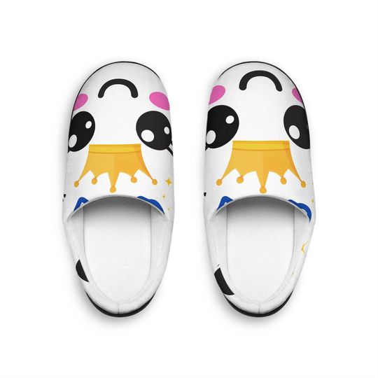 Cute Cartoon Slippers for Women, Oreo Queen Cozy Home Footwear, Gift for Her, Indoor Comfort Slippers, Fun Relaxation Shoes