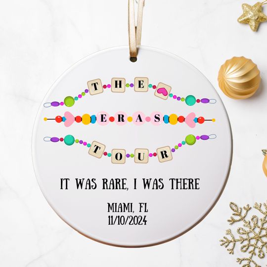 Personalized Taylorrrr Tour Ornament: Custom Fan Gift, Christmas Decoration