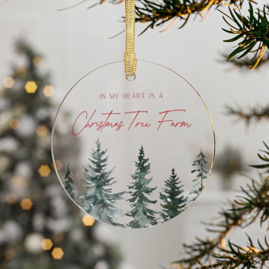 Christmas Tree Farm Acrylic Ornament | Taylorr Swiftttts Lyric Ornament | taylorrrr version Christmas Gift