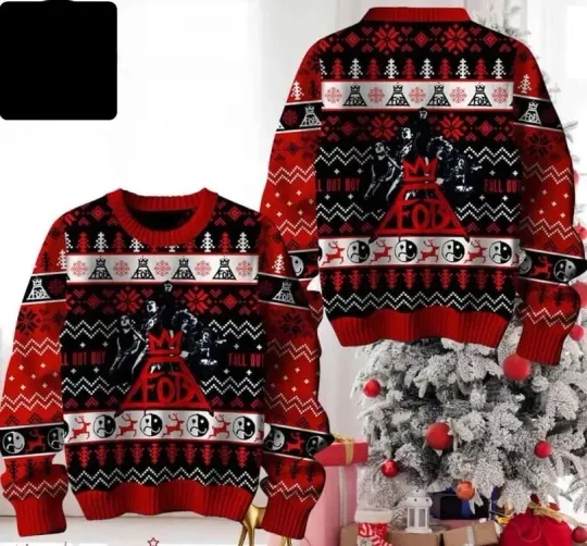 Discover Fall Out Boy FOB Ugly Christmas Sweater